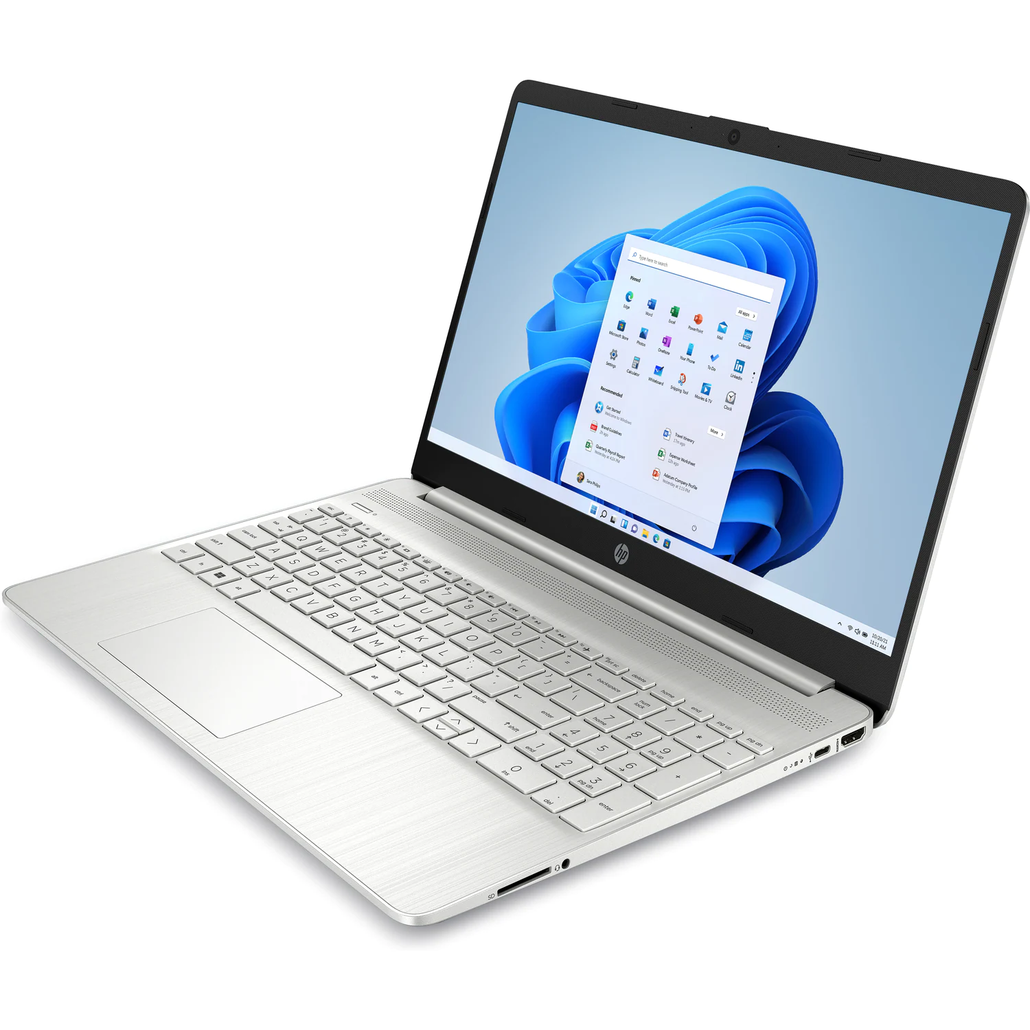 HP 15s Notebook ansicht von rechts