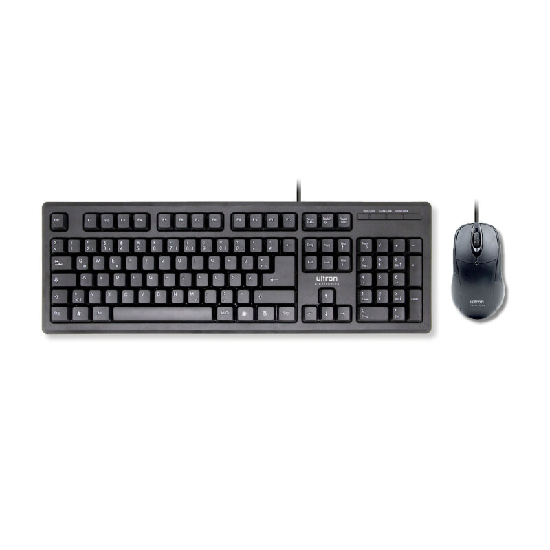 Ultron UMC-200 Tastatur und Maus-Set - Schwarz