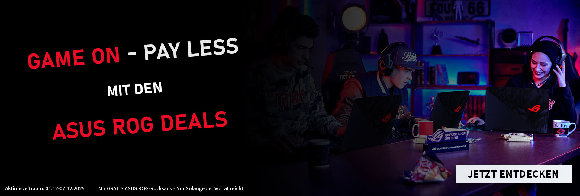 GAME ON - PAY LESS - ASUS ROG DEALS